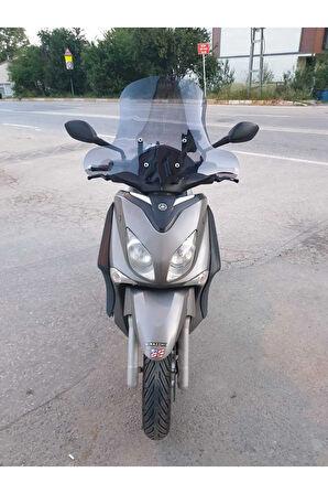 Yamaha Xcity 250 Siperlik Ön Cam 2011 2016 Model 50cm Açıkfüme Renkli 4mm ELCİK KORUMALI