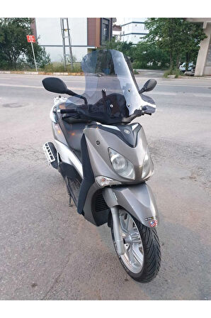 Yamaha Xcity 250 Siperlik Ön Cam 2011 2016 Model 50cm Açıkfüme Renkli 4mm ELCİK KORUMALI