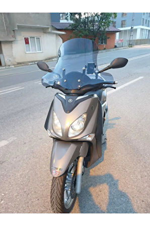 Yamaha Xcity 250 Siperlik Ön Cam 2011 2016 Model 50cm Açıkfüme Renkli 4mm ELCİK KORUMALI