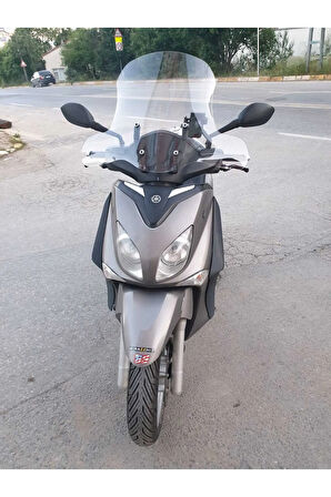 Yamaha Xcity 250 Siperlik Ön Cam 2011 2016 Model 50cm Şeffaf Renkli 4mm ELCİK KORUMALI