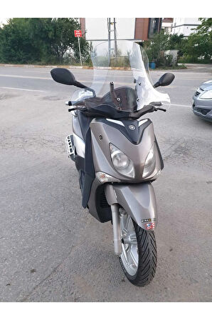 Yamaha Xcity 250 Siperlik Ön Cam 2011 2016 Model 50cm Şeffaf Renkli 4mm ELCİK KORUMALI