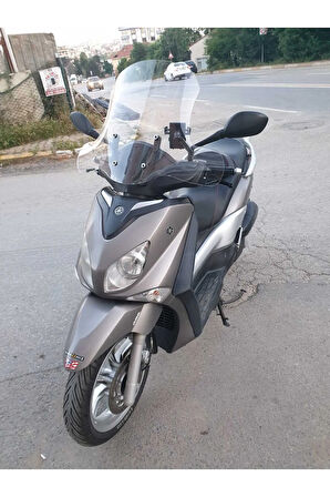 Yamaha Xcity 250 Siperlik Ön Cam 2011 2016 Model 50cm Şeffaf Renkli 4mm ELCİK KORUMALI