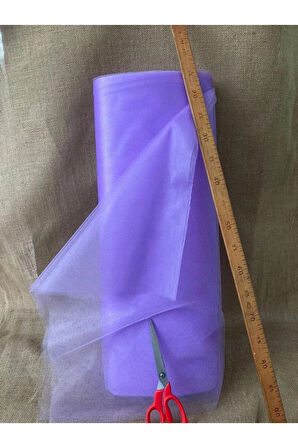 Kristal Tül Pembe 10 Metre Süsleme Tülü Eni 3 Metre Boyu 10 Metre