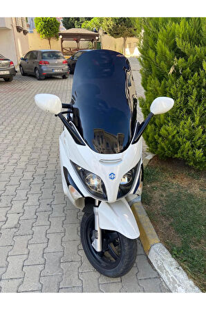 Piaggio X Evo Siperlik Ön Cam 2009 2015 Model 58cm Siyah Renkli 4mm