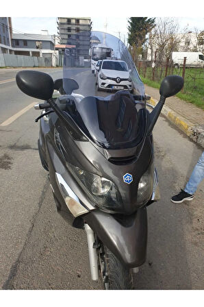 Piaggio X Evo Siperlik Ön Cam 2009 2015 Model 70cm Açıkfüme Renkli 4mm