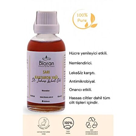  Sarı Kantaron Yağı 50 Ml 3 Adet Cam Damlalık Set