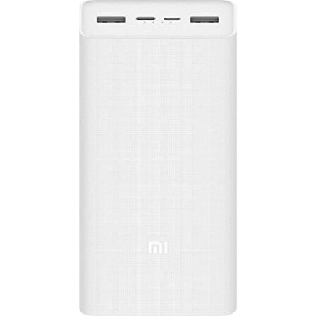 Xiaomi 30000 mAh Hızlı Şarj Powerbank Beyaz 