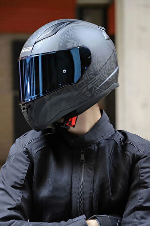 Rapid 2 Takaroa Mat Siyah Kask