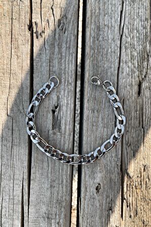 Unisex  Aralıklı Şavin Figaro Silver Alaşım Bileklik