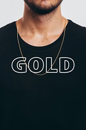 Erkek Zincir Gold Alaşım Kolye - 208