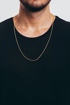 Erkek Zincir Gold Alaşım Kolye - 208