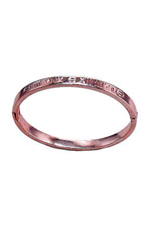 Roma Rakamlı Cartier Model Kelepçe Rose Renk - 224