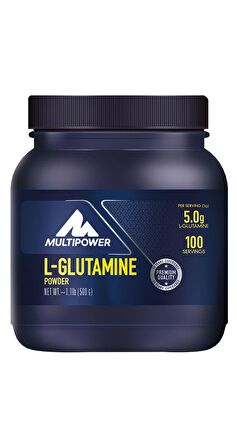 Multipower Pure L Glutamine Powder 500g 100 Porsiyon Saf Glutamin