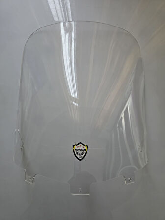 MOTOCAM Yamaha Xmax Siperlik Ön Cam 2007-2010 Model 47cm Şeffaf Renkli 4mm ORİJİNAL BOYLU