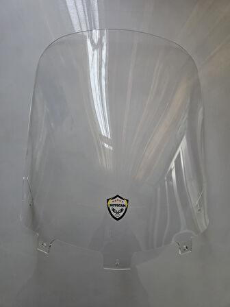 MOTOCAM Yamaha Xmax Siperlik Ön Cam 2007-2010 Model 47cm Şeffaf Renkli 4mm ORİJİNAL BOYLU