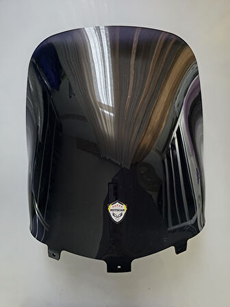 MOTOCAM Yamaha Xmax Siperlik Ön Cam 2007-2010 Model 47cm Siyah Renkli 4mm ORİJİNAL BOYLU