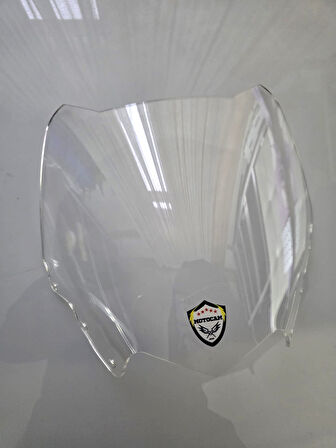 MOTOCAM Yamaha Xmax 250 Siperlik Ön Cam 2011-2013 Model 36cm Şeffaf Renkli 4mm SPORTİF