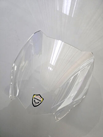 MOTOCAM Yamaha Xmax 250 Siperlik Ön Cam 2011-2013 Model 36cm Şeffaf Renkli 4mm SPORTİF