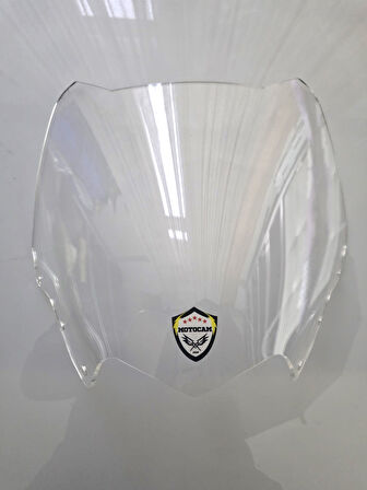 MOTOCAM Yamaha Xmax 250 Siperlik Ön Cam 2011-2013 Model 36cm Şeffaf Renkli 4mm SPORTİF