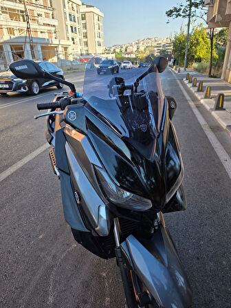 MOTOCAM Yamaha Xmax 250 Siperlik Ön Cam 2014-2017 Model 36cm Füme Renkli 4mm SPORTİF