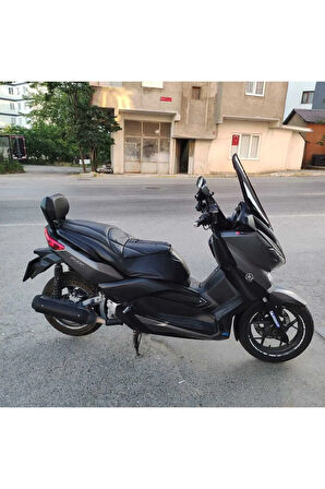 Yamaha Xmax Siperlik Ön Cam 2014 2017 Model 58cm Siyah Renkli 4mm ORTA BOYLU CAM