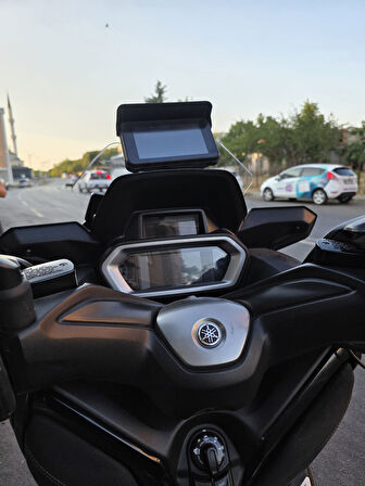MOTOCAM Yamaha Xmax 250 Siperlik Ön Cam 2023-2025 Model 36cm Şeffaf Renkli 4mm KISA SPOR CAM