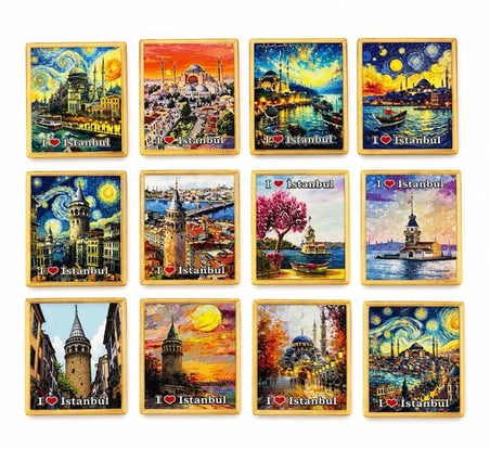 İstanbul Temalı Buzdolapı Süsü Magnet Alk5404