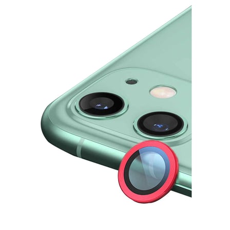 Apple İphone 12 Raze Metal Kamera Lens - Kırmızı