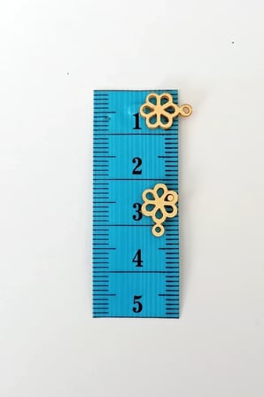 Oya Abiye Bileklik Kolye Pleksi Metalik Plastik Pul Altın Renk 8 gram 100 adet - BNC479