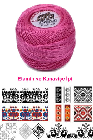 Kaplan Etamin Ve Kanaviçe İpi 8 No Kod/Renk: 603 - Royaleks