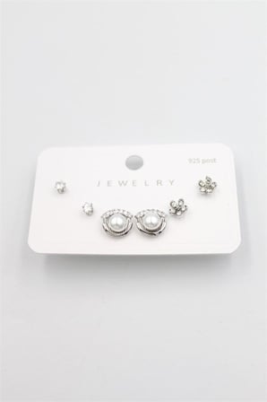 Çoklu Set Küpe - Gümüş
