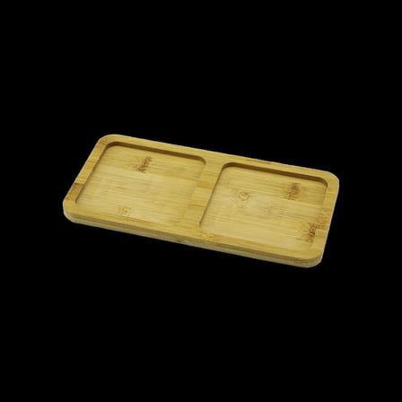 Bambu 2 Bölmeli Yağdanlık Altlığı 20x10x0.8 cm