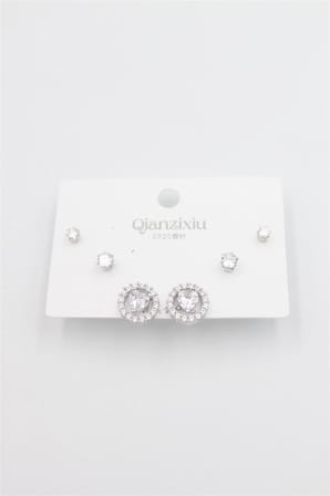 Çoklu Set Küpe - Gümüş
