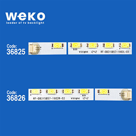 6019 36825X1 36826X1 RF-DB315B57-1902L/R 2 ADET LED BAR