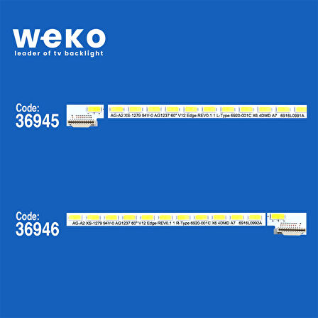 6243 36945X1 36946X1 60 V12 EDGE REV0.1 1 L/R TYPE 2 ADET LED BAR