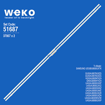 6687 37007X2 S1A8-550SM0-R0 BN96-52595A REV00 2 ADET LED BAR