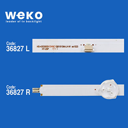 6020 36827X3 JL.D43081330-044AS-M 3 ADET LED BAR BÖLÜNMÜŞ 6 ADET LED BAR