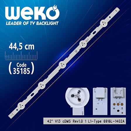 42 V13 CDMS REV1.0 1 L1-TYPE - 6916L-1402A - 44.5 CM 5 LEDLİ -