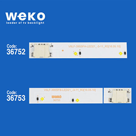 5956 36752X1 36753X1 V6LF_395SFA/B 2 ADET LED BAR