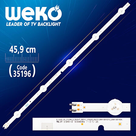 46-3535LED-72EA-L - D1GE-460SCA-R4 - 45.9 CM 6 LEDLİ -