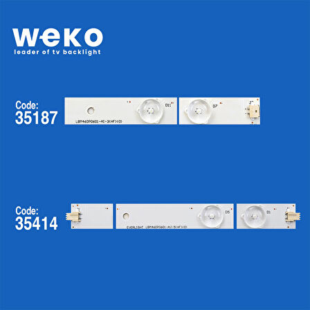 5140 35187X6 35414X6 LBM460P0601 12 ADET LED BAR