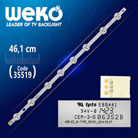 48DLED_B-TYPE_REV01 - 46.1 CM 8 LEDLİ -