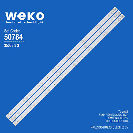 5784 36234X3 180.WOO-320014H IC-A-CNT32D522 3 ADET LED BAR