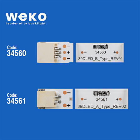 5020 34560X1 34561X4 39DLED 5 ADET LED BAR