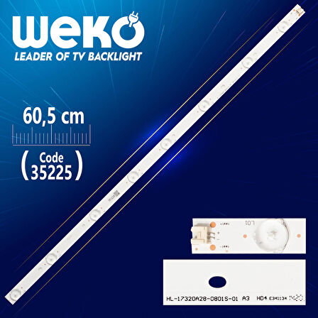 HL-17320A28-0801S-01 A3 -ECHOM-32DB-4632DB005 4632DB016 - 8 LEDLİ 60.5 CM -