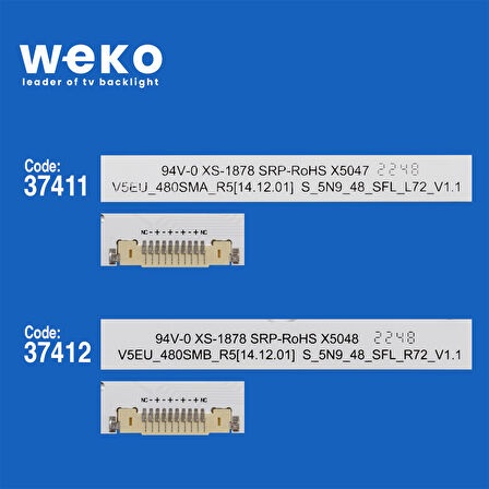 6764 37411X1 37412X1 V5EU-480SMA/B 2 ADET LED BAR