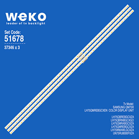 6678 37346X3 L1_RU8K_G5_CEM_S24_R1.0_SC4_100 3 ADET LED BAR