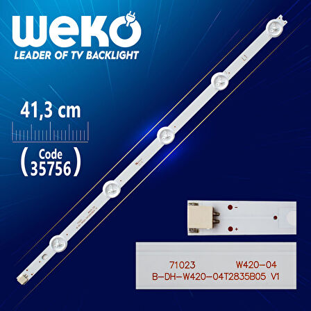 42 ROW2.1 REV 0.6 1 L1-TYPE 6916L-1214A - 41.3 CM 5 LEDLİ -