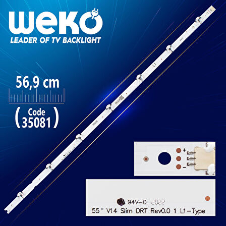 55 V14 SLİM DRT REV0.0 1 L1-TYPE - 6916L 1629A - 56.9 CM 7 LEDLİ -