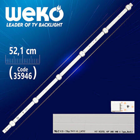 V17 VESTEL 49 UHD VNB A TYPE_REV0.1 6 LEDLİ 52.1 CM